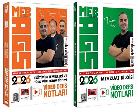 Yargı 2026 MEB-AGS Eğitimin Temelleri + Mevzuat Bilgisi Video Ders Notları 2 li Set Yargı Yayınları