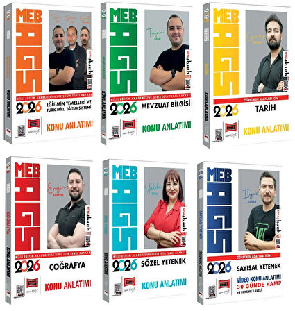 Yargı 2026 MEB-AGS Konu Anlatımı 6 lı Set Yargı Yayınları
