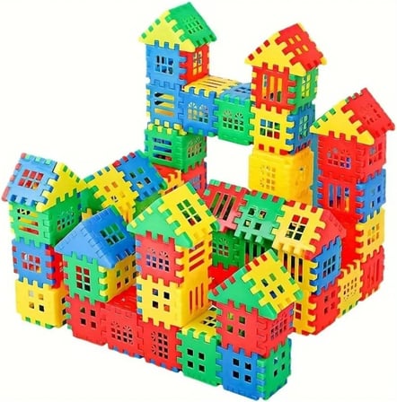 Puzzle City 3d Yapı Ve Tasarım Blokları 128 Parça Eğitici Oyuncak