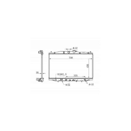 RADYATÖR SU ACCORD 03-08 2.4cc A-T BRAZING