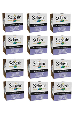 Schesir Ton & Orfoz Kedi Konservesi 85 Gr. X 12 Adet