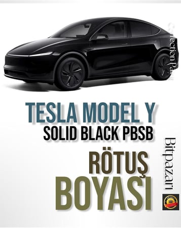 Tesla Model Y Solid Black PBSB Rötuş Boyası 25ml, TESLAYPBSBff