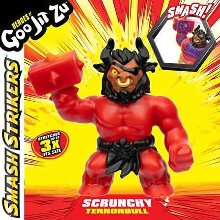 Goojitzu Smash Strikers Tekli Figür Paketi Scrunchy Terrorbull GJT57000-4