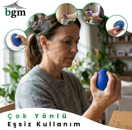 Silikon El Egzersiz Topu – El, Parmak ve Bilek Güçlendirme Topu | Kavrama Gücü Artırıcı | Stres Topu | Fizik Tedavi ve Günlük Egzersiz Topu