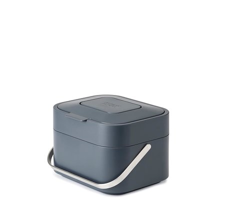 Joseph Joseph 30015 Stack 4 Organik Atık Kabı, Plastik, 23,5 X 19,7 X 16,1 Cm, Grafit, 23.5X19.7X16.1 Cm