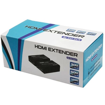 Hdmi Görüntü Aktarma, HDMI TO CAT5/CAT6, 60 Metre, Adaptörlü, Extender,
