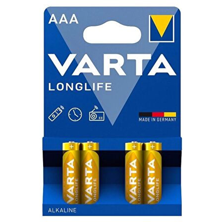 PİL AAA İNCE KALEM ALKALİN (4 ADET) VARTA