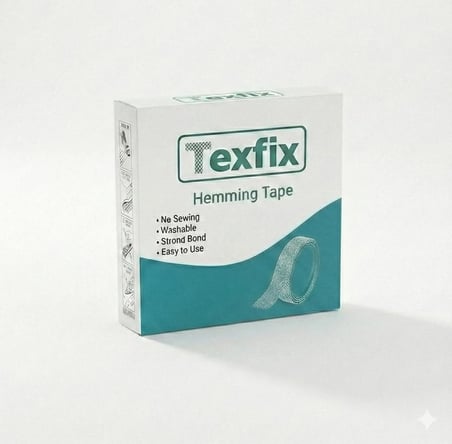 Texfix Tela 50 M / 20 M / 10M - 2 Cm, Ütü Bandı, Amerikan Tela, Şerit Tela,Paça Bandı, Oeko-Tex Belgeli (50 M - 2 Cm)