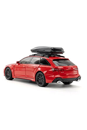 Audi Rs6 Araba Station Wagon 1:24 Diecast Metal Model Araba Koleksiyon Araba Sesli Işıklı 21Cm