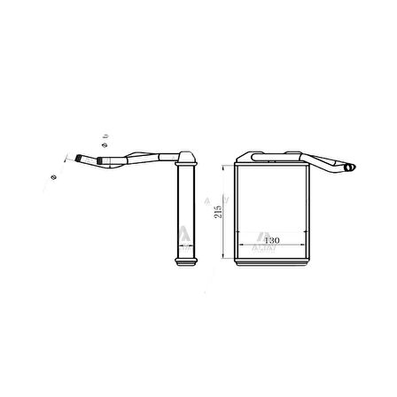 RADYATÖR KALORİFER COROLLA 93-98 AE101 BRAZING