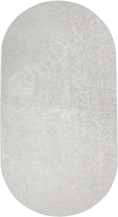 Janjanlı Oval Halı Açık Krem Salon Koridor Antre Mutfak Halısı Silinebilir Yolluk, JANJANLI-KREM-OVAL-SAÇAKSIZ, 80x100