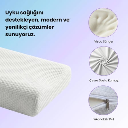 ErgoSupport Mega Boy Ortopedik Visco Yastık