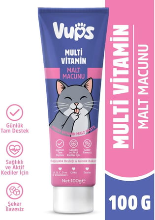Multivitamin Kedi Malt Macunu 100 gr