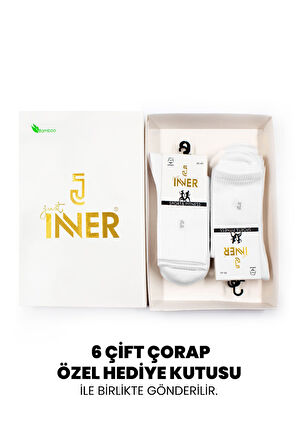 Just Inner Kadın 6'lı Tenis Çorabı (Pamuk)