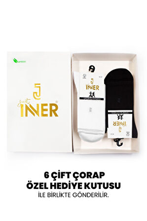 Just Inner Kadın 6'lı Tenis Çorabı (Pamuk)