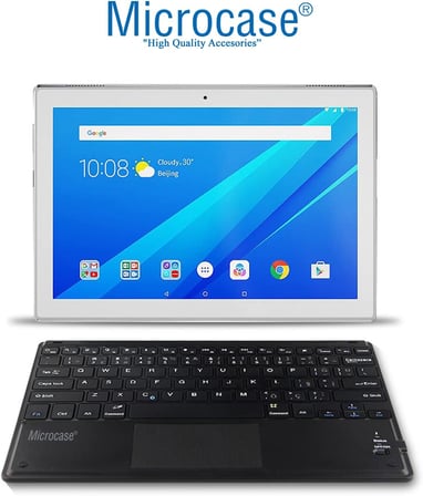 Tablet ve Telefonlar için Şarjlı Touchpadli Türkçe Bluetooth Klavye - AL2724 Siyah