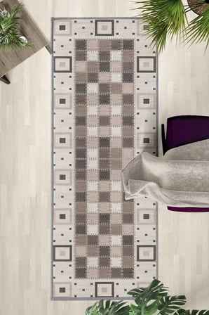 Eko Vizon Yıkanabilir Yolluk Halı Kaymaz Taban Salon Mutfak