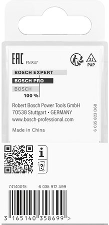 Professional Professional Aksesuar 2 608 628 408 Çinko Freze Ucu 8 Mm, D1 14,0 Mm, U 14,0 Mm, 15°