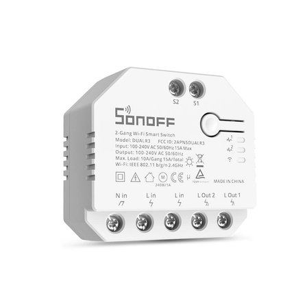 SONOFF Dual R3 Akıllı Röle 5 Adet