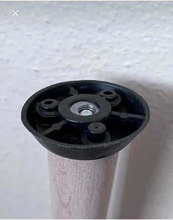 4 Adet Açılı Plastik Montaj Bağlantı Aparatı, M8 Vida Girişli, 4'lü Set, Montaj Vidalari