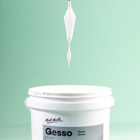 Premium Gesso Evrensel Astar 1,89 ml (1,89 L), Akrilik Boya, Yağlı Boya, Renkli Kalemler, Pasteller, Grafit ve Kömür için Uygun