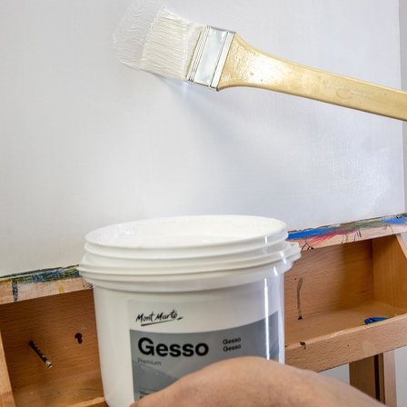 Premium Gesso Evrensel Astar 1,89 ml (1,89 L), Akrilik Boya, Yağlı Boya, Renkli Kalemler, Pasteller, Grafit ve Kömür için Uygun