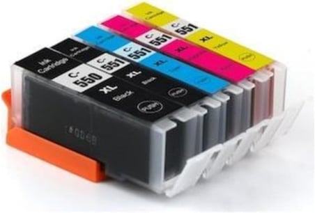 Canon Pixma Ip-8750 550Xl-551Xl Cmyk Muadil Kartuş Seti, Nocolour-9635