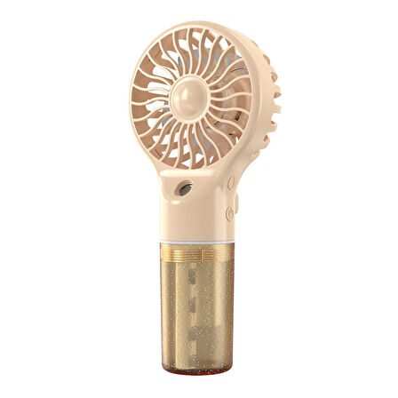 El Tipi Sulu Buharlı Fan Şarjlı Vantilatör Mini Masaüstü El Fan Taşınabilir 4 Kademeli Usb Pervane