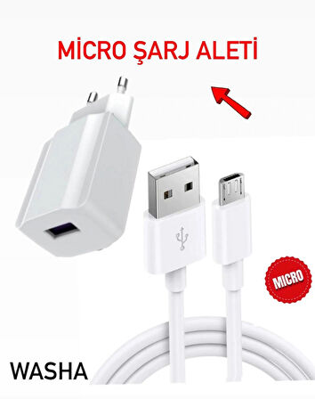 Samsung-oppo- Android İle Uyumlu 10.5W 2.1a Usb Micro Girişli Adaptör Ve Kablo Hızlı Şarj Aleti Seti