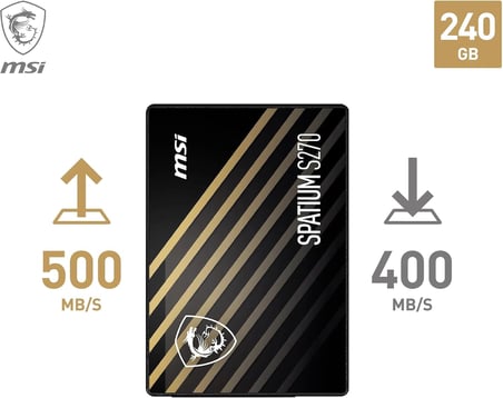 MSI SSD SPATIUM S270 SATA 2.5" 240GB R:500 W:400