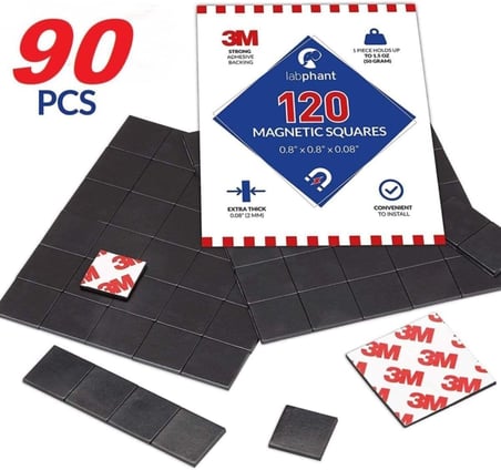 90 Adet Yapışkanlı Mıknatıs Magnet, Güçlü Çok Amaçlı Süsleme Mıknatısı Dolap, Nişan, Bebek, Kına