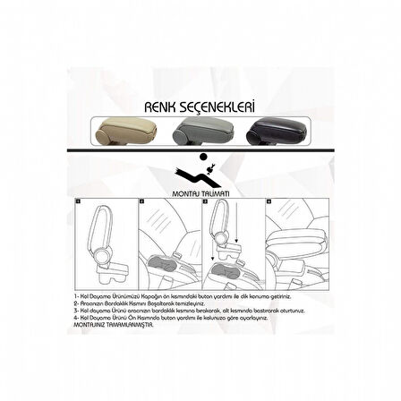 CITROEN C-ELYSEE 2012- SİYAH KOL DAYAMA