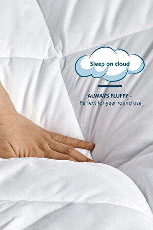 Beyaz Soft Kışlık Yorgan TEK KİŞİLİK 155*215