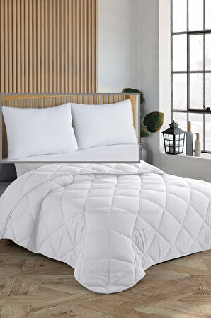 Beyaz ÇİFT KİŞİLİK Yastık ve Yorgan SETİ-195*215