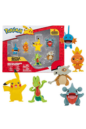 Pokemon Battle 6 lı Figür Seti Pokemon Oyuncak Seti
