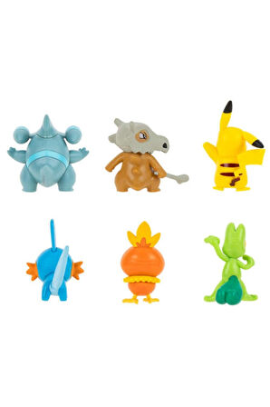 Pokemon Battle 6 lı Figür Seti Pokemon Oyuncak Seti