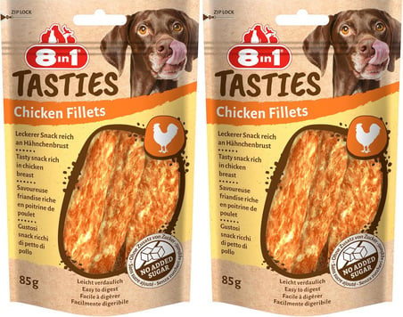 Tasties Tavuk Fillets Köpek Atıştırmalığı - Tahılsız Lezzetli Tavuk Göğsünden, 85 g