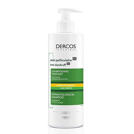 Vichy Dercos Anti Dandruff Kuru Saçlar için Kepek Karşıtı Şampuan 390 ml