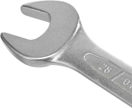 Izeltaş Çatal Iki Ağız Anahtar Kısa Boy, Krom, 14 X 15 mm