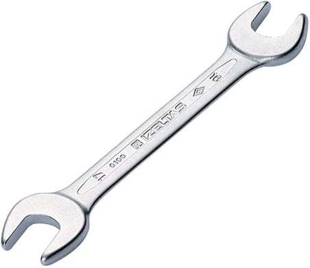 Izeltaş Çatal Iki Ağız Anahtar Kısa Boy, Krom, 14 X 15 mm