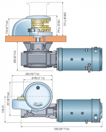 Regal Dik Irgat 3000W 24V Kavaleta 12/13 mm Maks Çalışma Yükü 1200 KG