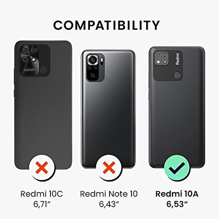 Xiaomi Redmi 10A Kılıf Şeffaf 360 Ön Arka Korumalı Silikon