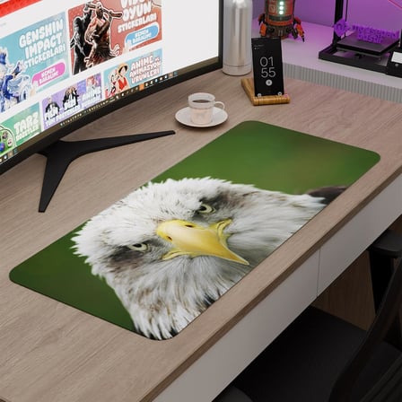 Kartal Oyuncu Gaming Mouse Pad Kauçuk Kaymaz Taban Mousepad (V1, 70x30 XL)