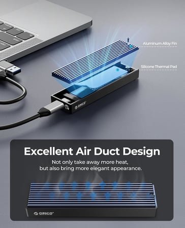 ORICO M.2 NVMe SSD Kılıf USB C Adaptörü USB 3.1 Gen2 10Gbps SSD Harici PCI Sabit Disk Muhafazası için M-Anahtar M2 2230/2242/2260/2280 NVMe SSD, UASP, SMART-M2PV2