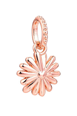 Pembe Papatya Rose Charm | 925 Ayar Gümüş
