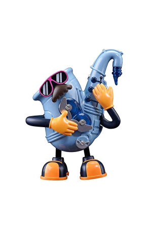 Oyuncak Robot Dans Eden Sesli Işıklı Robot Saksafon Çalan Sevimli Robot Müzikli Robot Mr. Rock