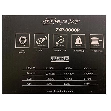 Okuma Azores Zxp-8000 Low Speed Jig Olta Makinesi