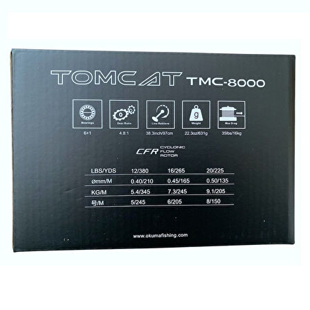 Okuma Tomcat TMC-8000 6+1BB Olta Makinesi