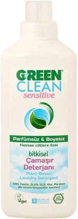 UGREEN U Clean Sensitive Bitkisel Çamaşır Deterjanı Kokusuz Boyasız 1000ml