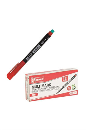 Cd-dvd Kalemi Asetat Kalemi M Kırmızı Mk-419-mk Permanent Marker 1 adet